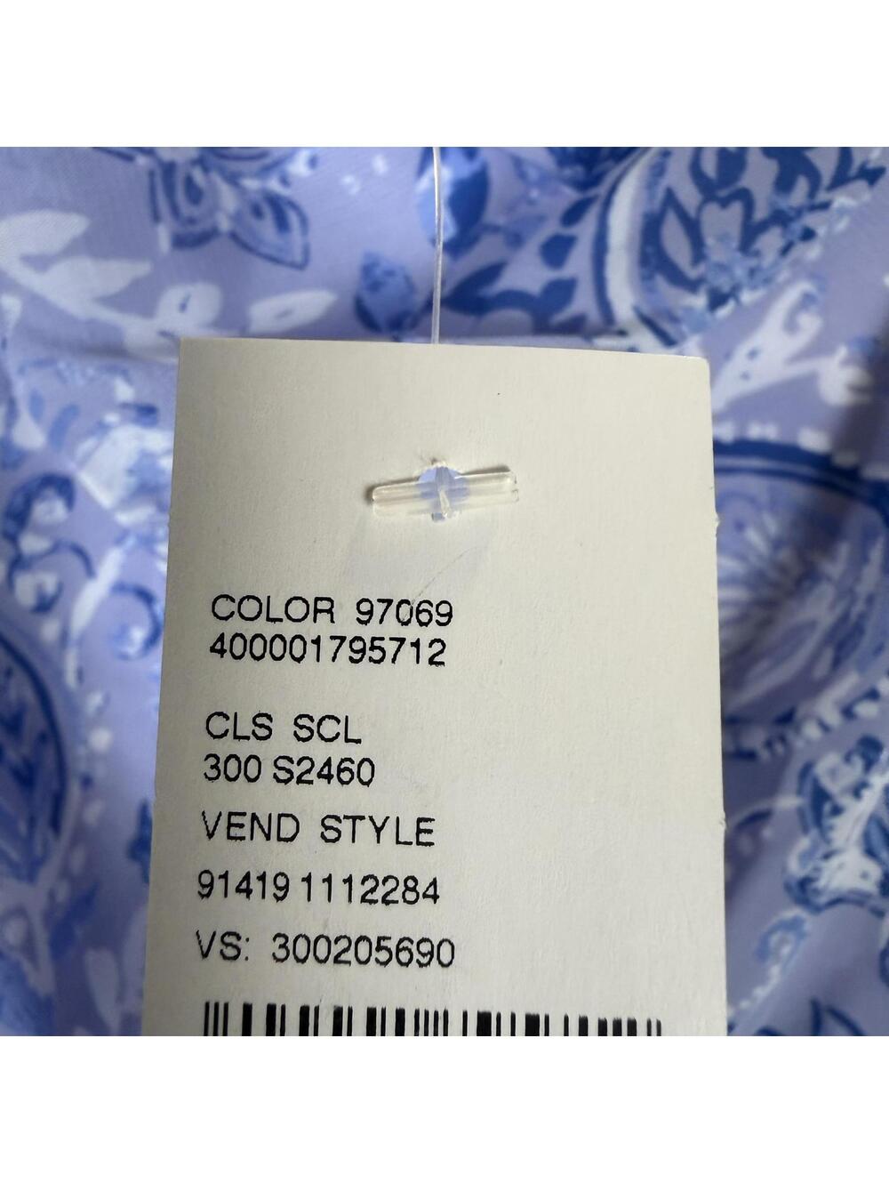 Brand New Catherines Women's Size 2X Plus Blue Print Flowy Sleeveless Midi Dress - Picture 5 of 9